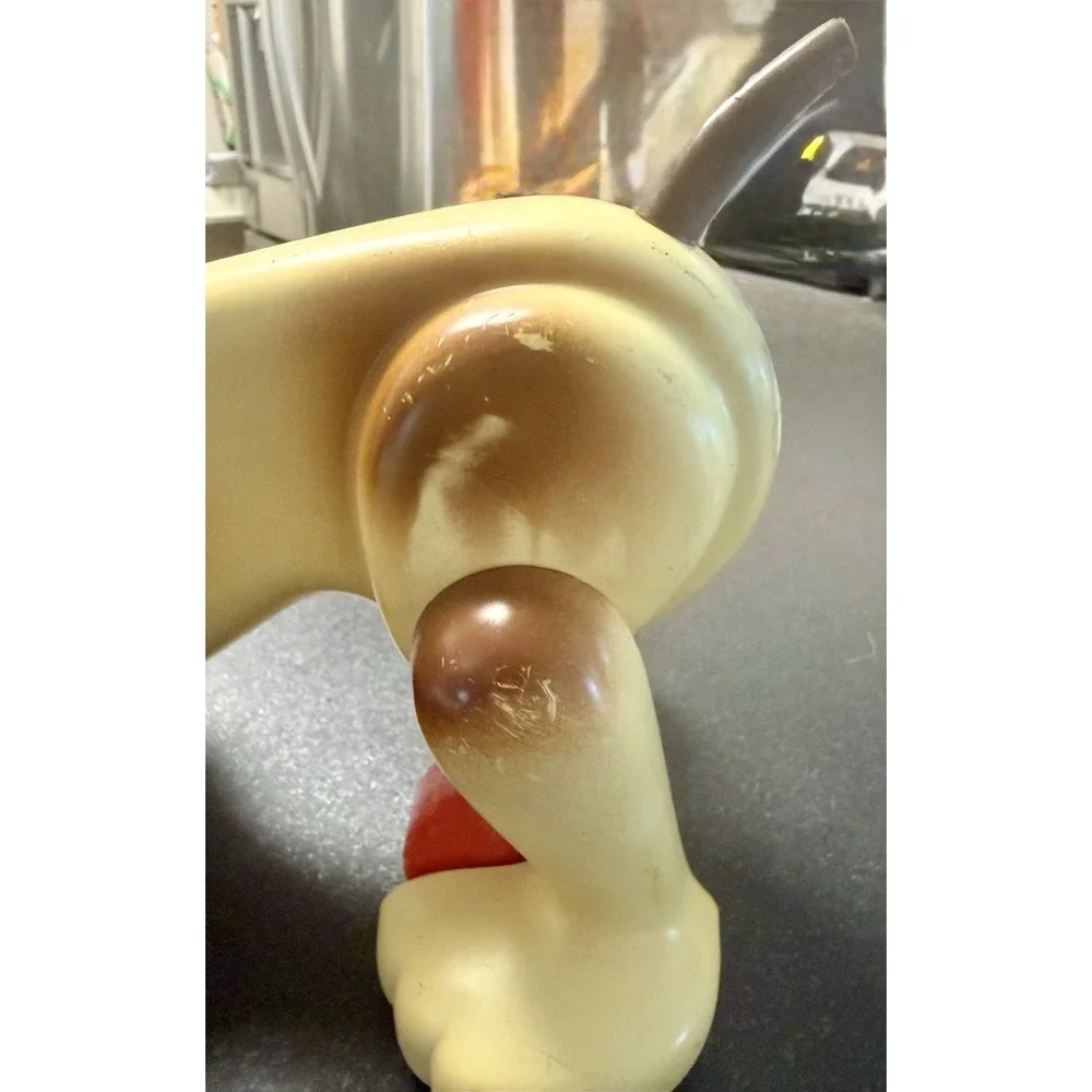 Vintage 1974 Hasbro Romper Room Digger Dog Pull Toy W/Original String-Works